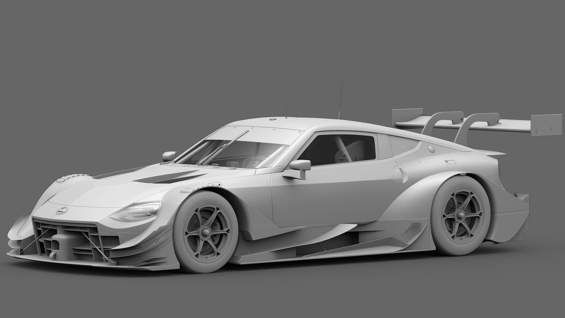 Nissan Z400 GT500 Super GT 2022 2023 Nismo Exterior Interior Low-poly 3D model_5