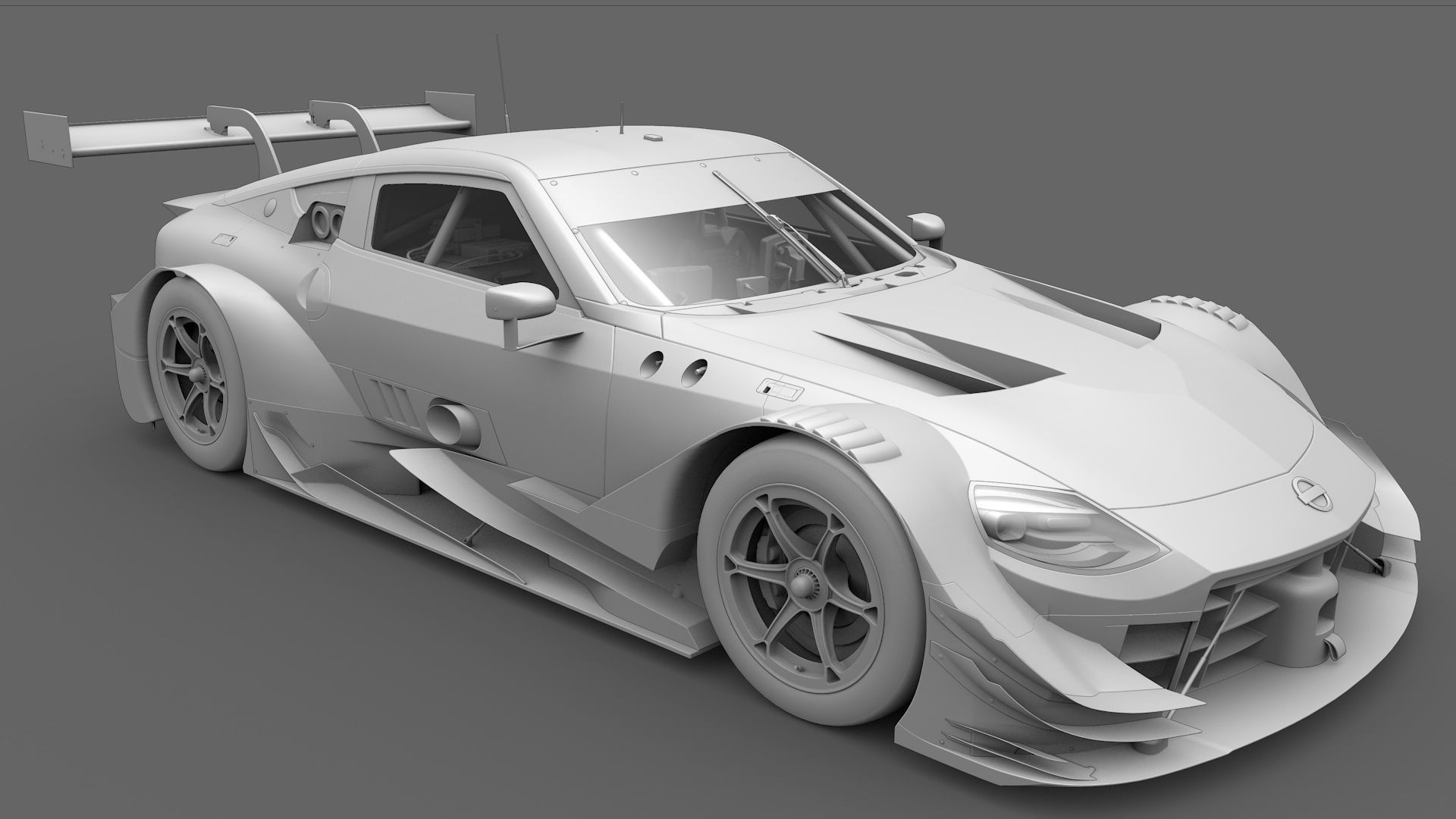 Nissan Z400 GT500 Super GT 2022 2023 Nismo Exterior Interior Low-poly 3D model_11