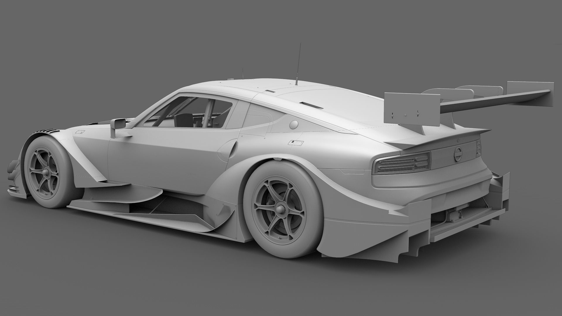 Nissan Z400 GT500 Super GT 2022 2023 Nismo Exterior Interior Low-poly 3D model_10