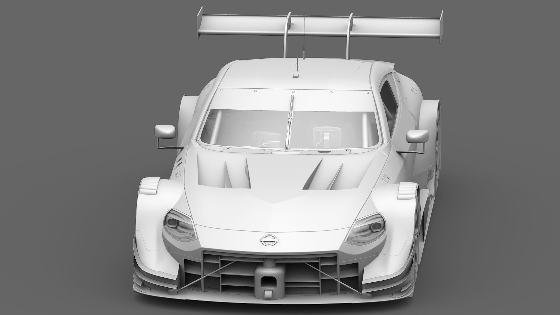 Nissan Z400 GT500 Super GT 2022 2023 Nismo Exterior Interior Low-poly 3D model_4