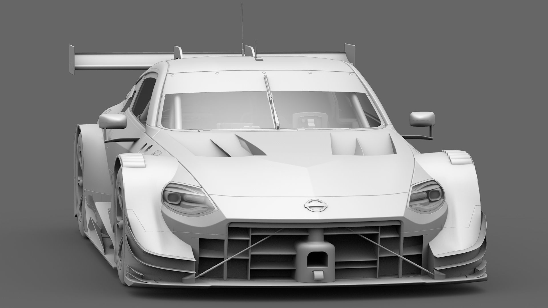 Nissan Z400 GT500 Super GT 2022 2023 Nismo Exterior Interior Low-poly 3D model_6