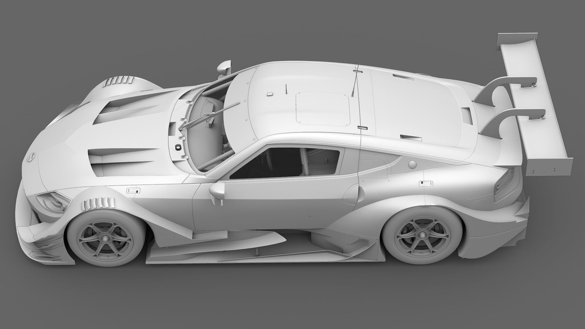 Nissan Z400 GT500 Super GT 2022 2023 Nismo Exterior Interior Low-poly 3D model_8