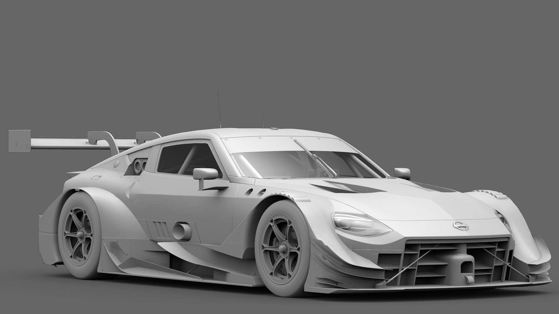 Nissan Z400 GT500 Super GT 2022 2023 Nismo Exterior Interior Low-poly 3D model_7