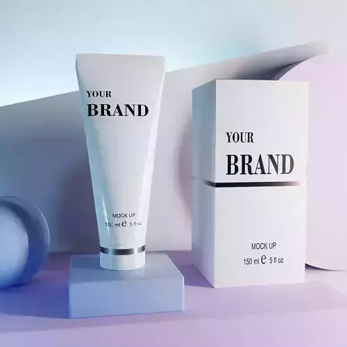 mockup creme and Box