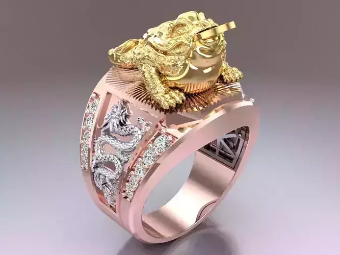 Toad ring - Jin Chan ring - N1247