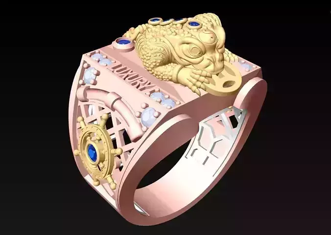 Toad ring - Jin Chan ring - N1309