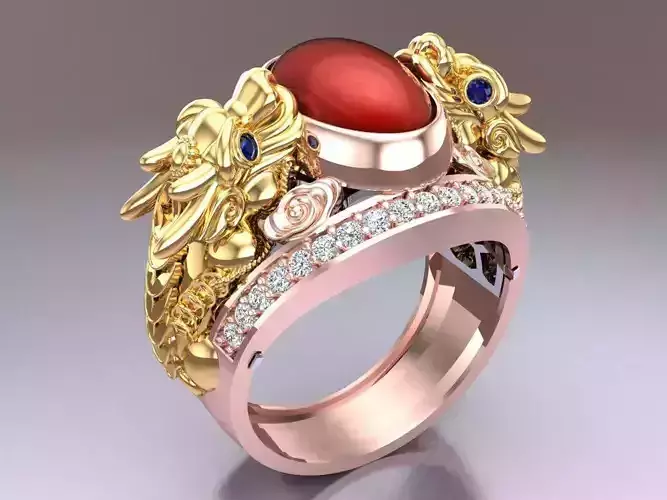 Pixiu Ring - Unicorn Ring - N1127