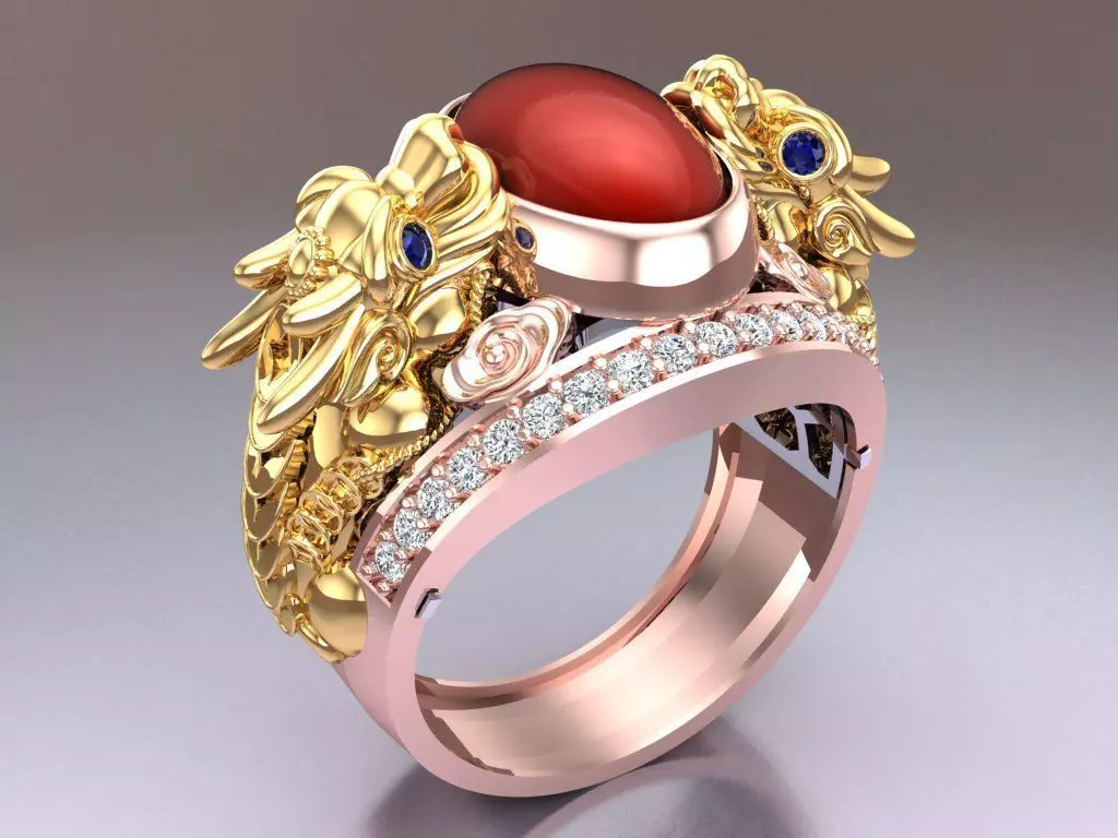 Pixiu Ring - Unicorn Ring - N1127 3D print model