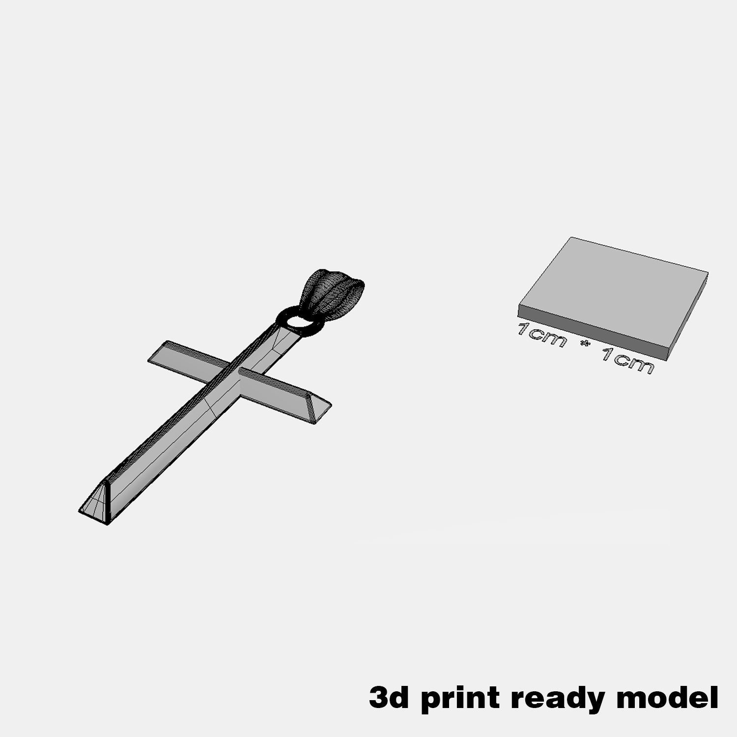 GOLDEN CROSS 3D model_7