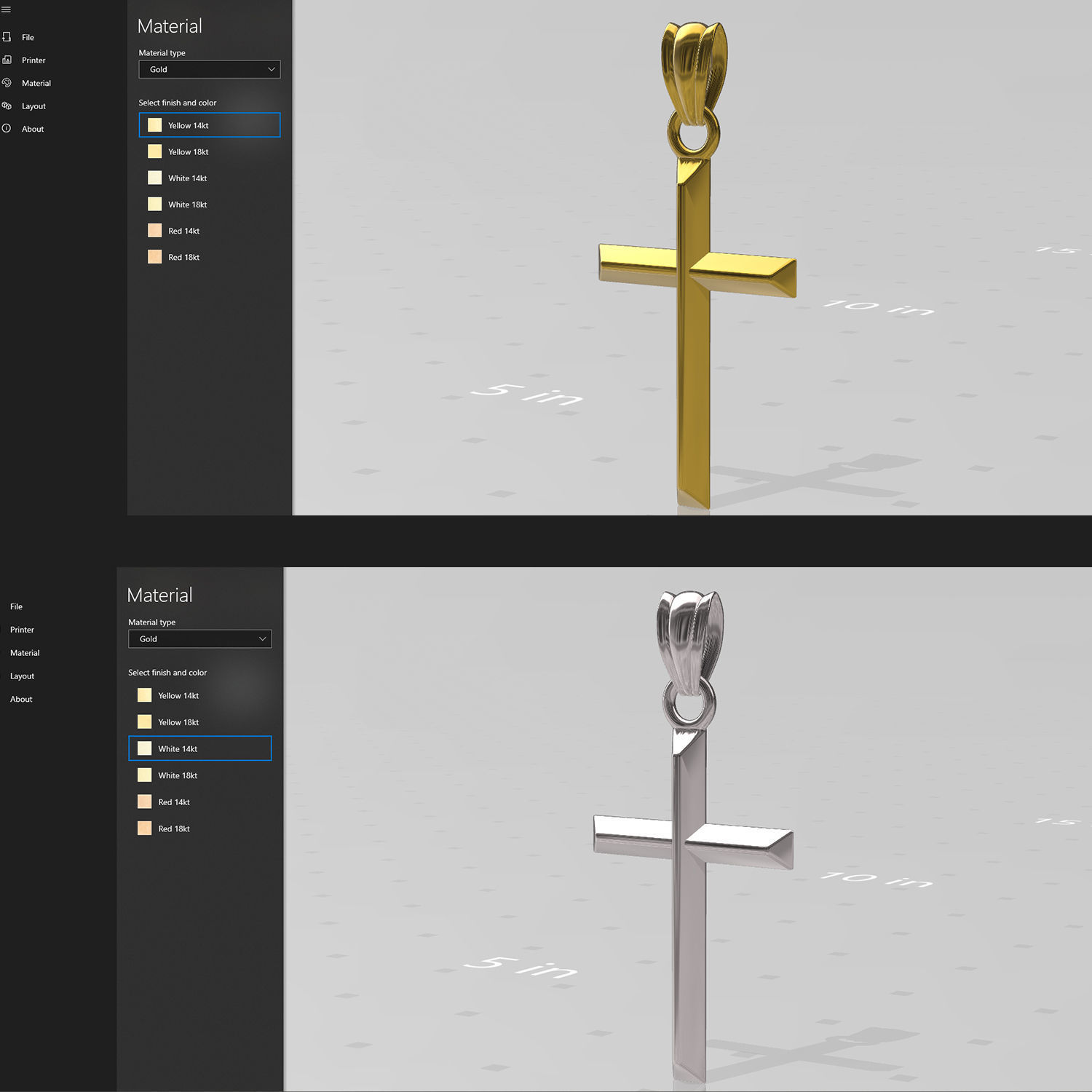 GOLDEN CROSS 3D model_5