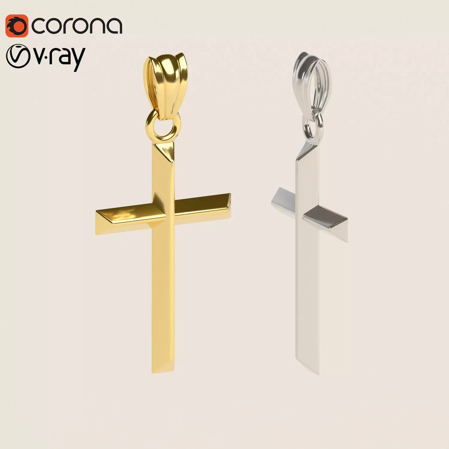 GOLDEN CROSS 3D model_0