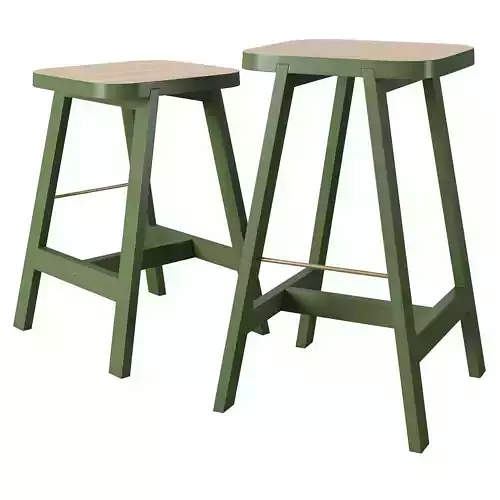 Another Country Bar Stool Three Beech Oxford Green
