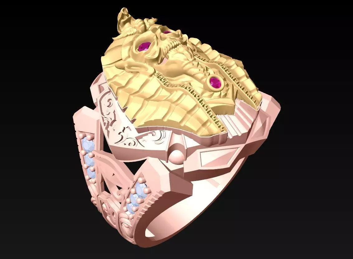 Pharaon Ring - N1443 3D print model_0