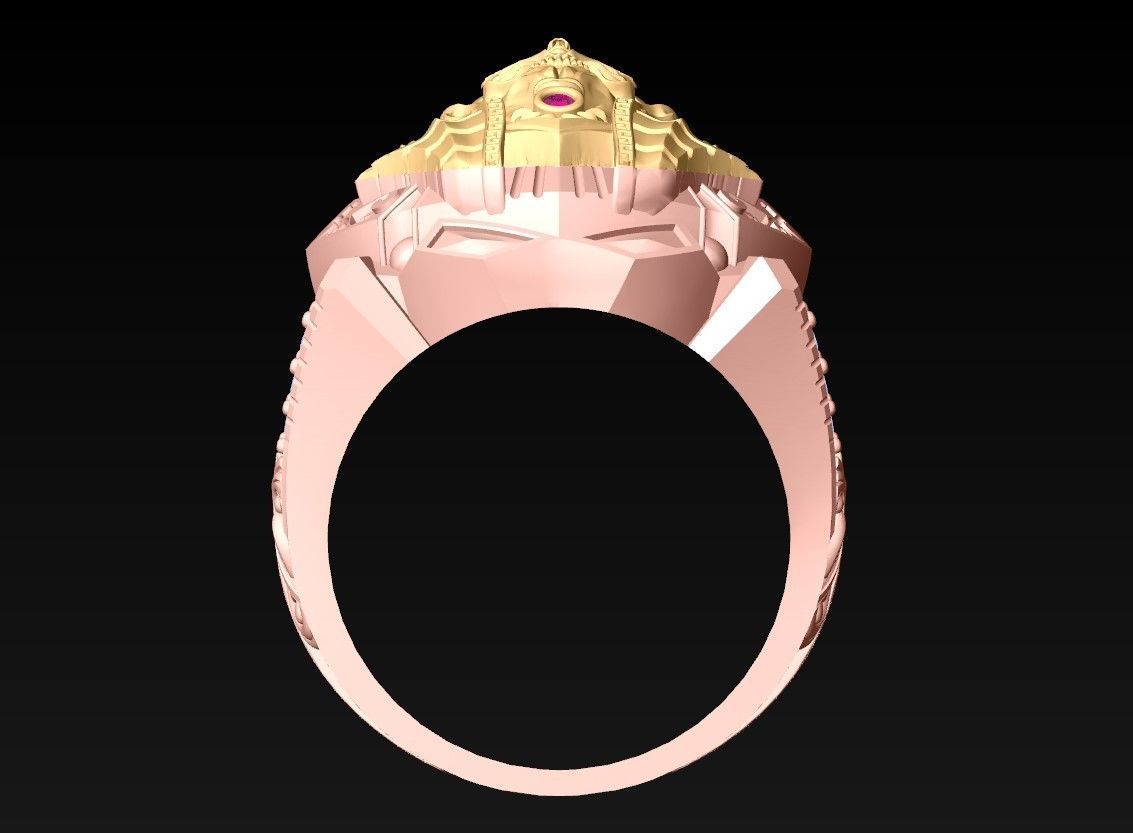 Pharaon Ring - N1443 3D print model_5