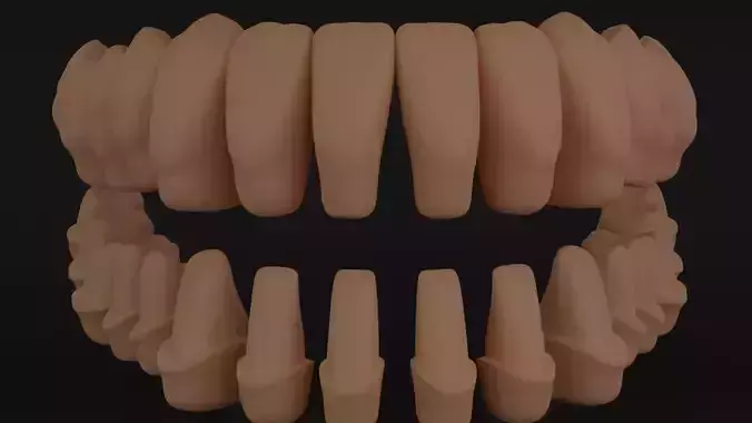 teeth restoration 3D print model 3D print model