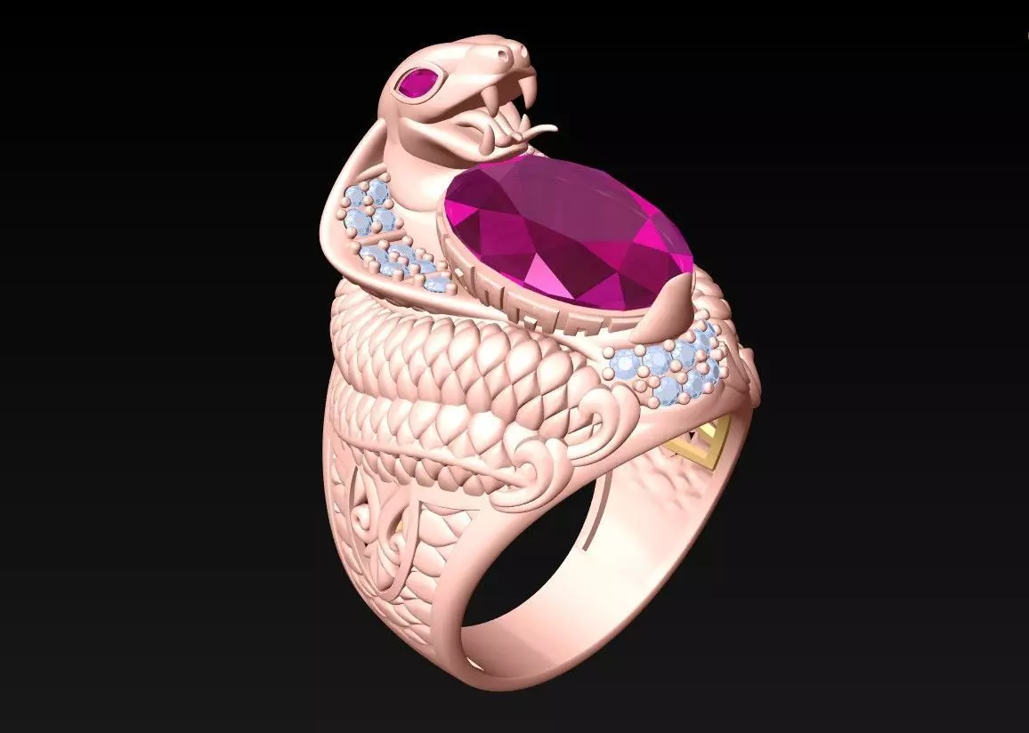 Snake Ring - Cobra Rings - N1959 3D print model
