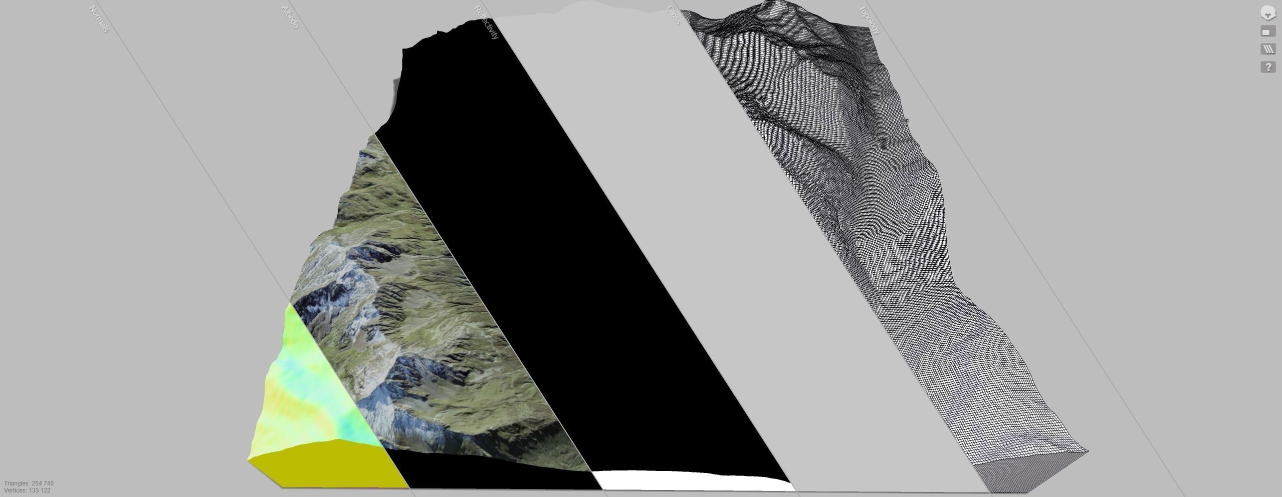 Mountain landscape  Gemsstock Swiss Alps 3D model_15