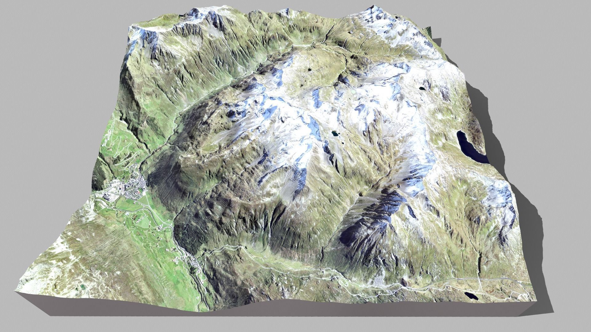 Mountain landscape  Gemsstock Swiss Alps 3D model_10