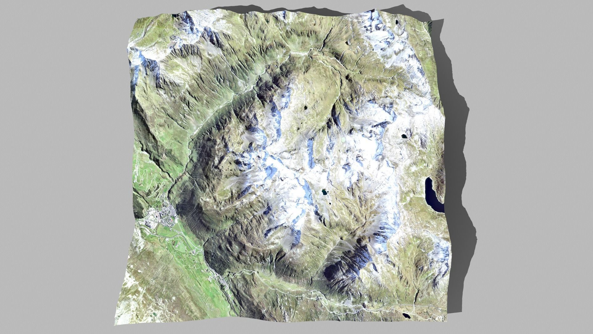 Mountain landscape  Gemsstock Swiss Alps 3D model_11