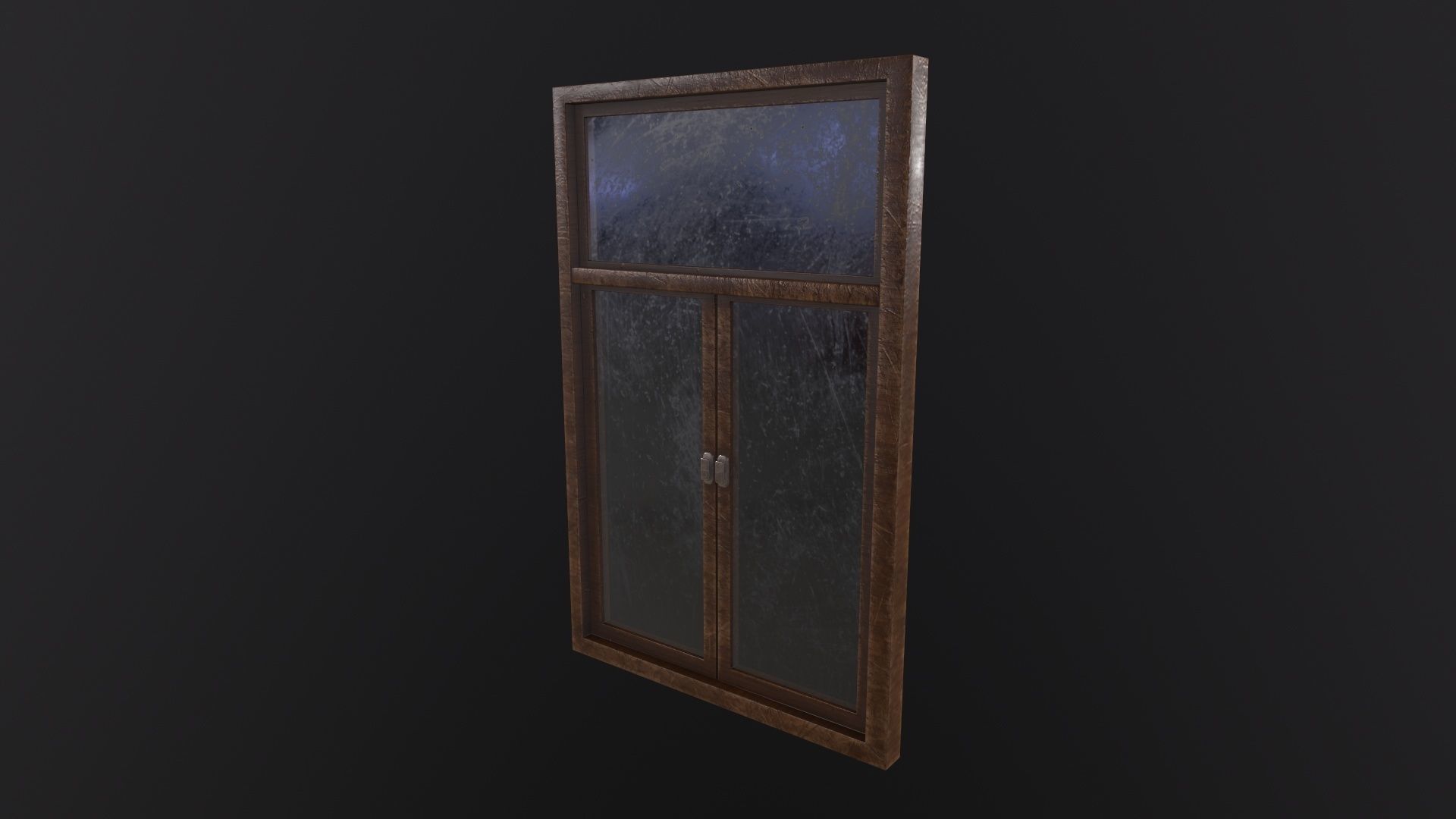 Old Window 3D Model Low-poly 3D model_4