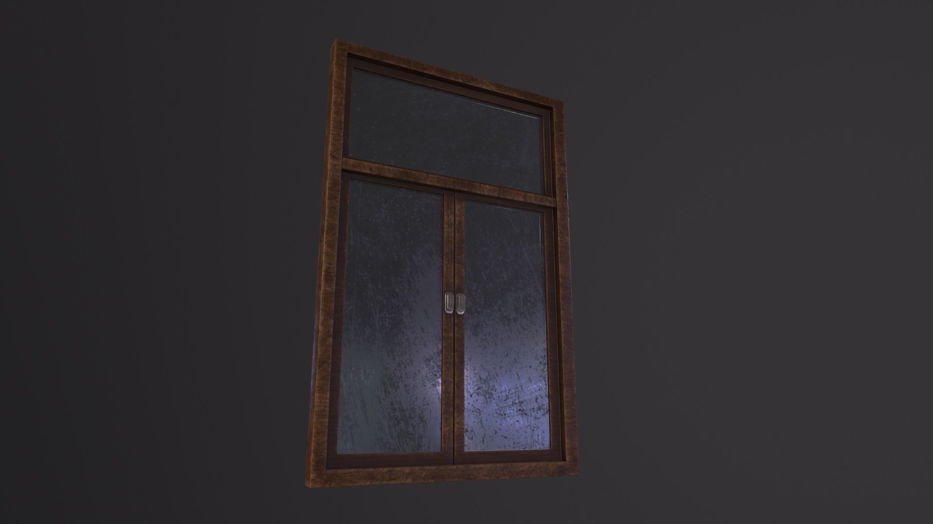 Old Window 3D Model Low-poly 3D model_3