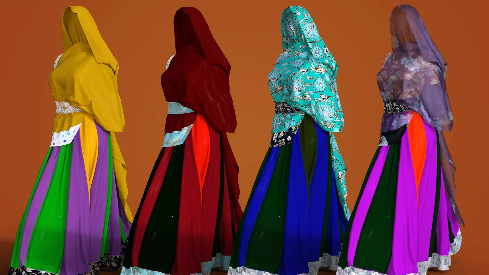 Indian Rajasthani Dress 3D model