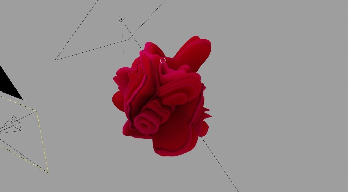 Windows 11 style wallpapers Blender scene 3D model_2