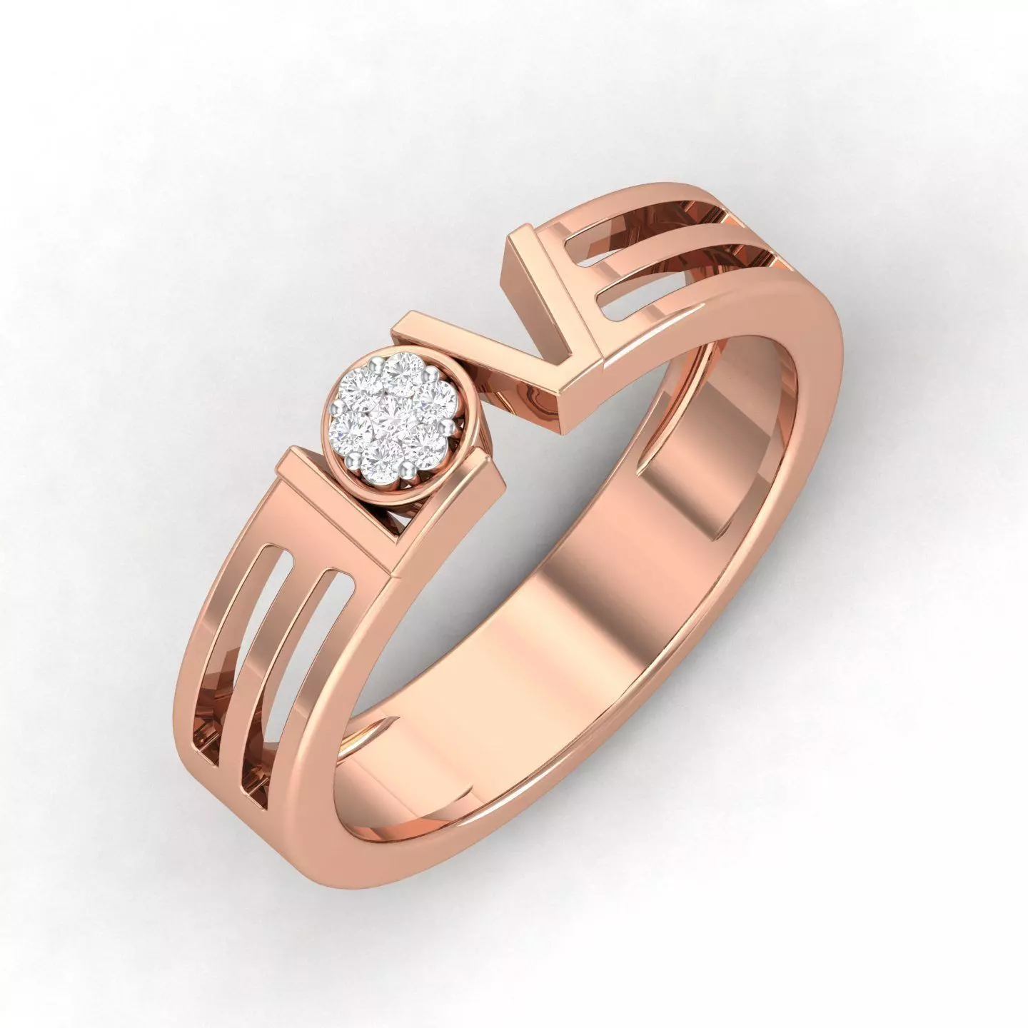 wedding ring 3 3D print model