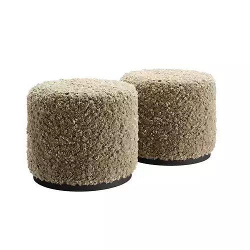 Next Color palette  Slettvoll Ross Pouf 3D model