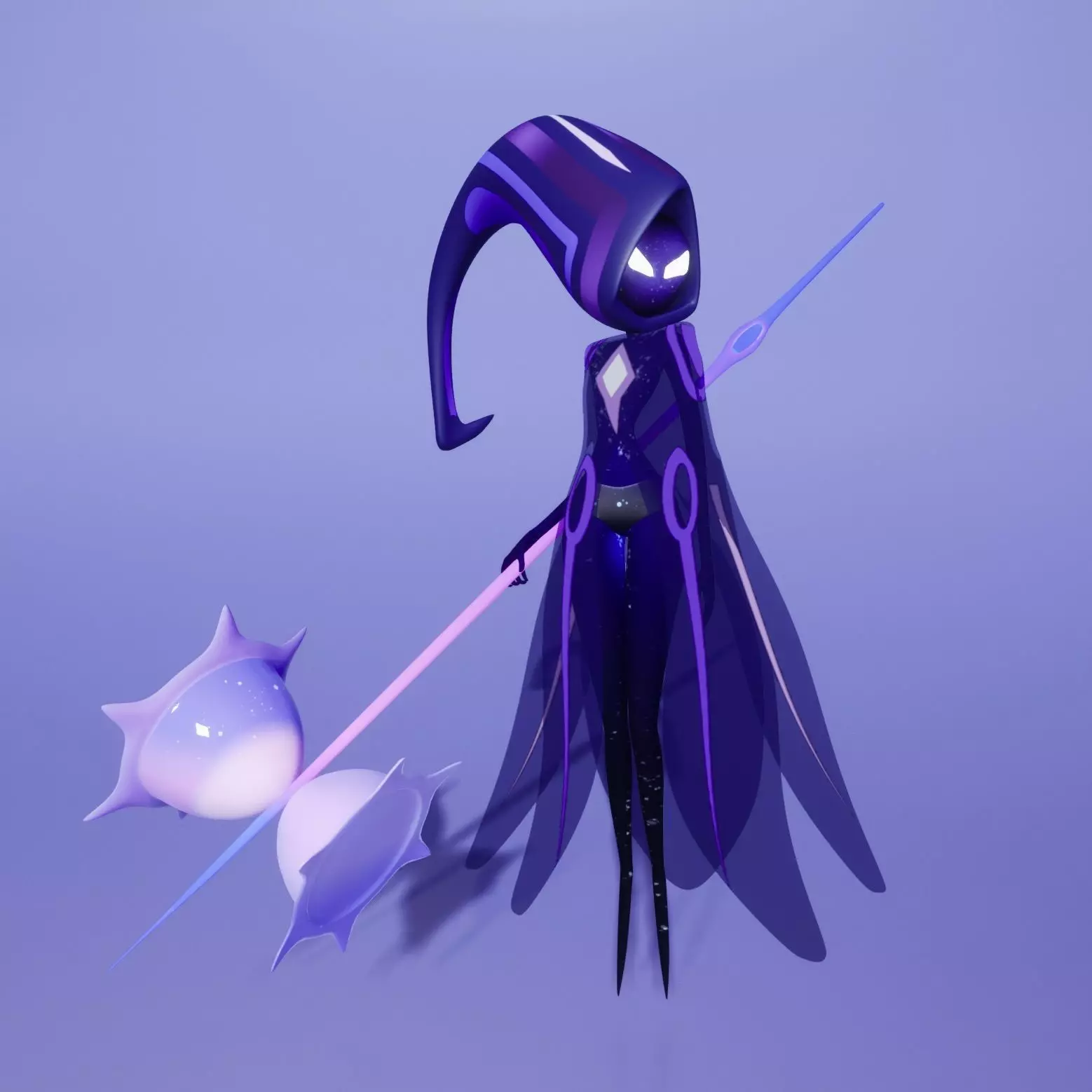 3d character women dark fairy 3D model