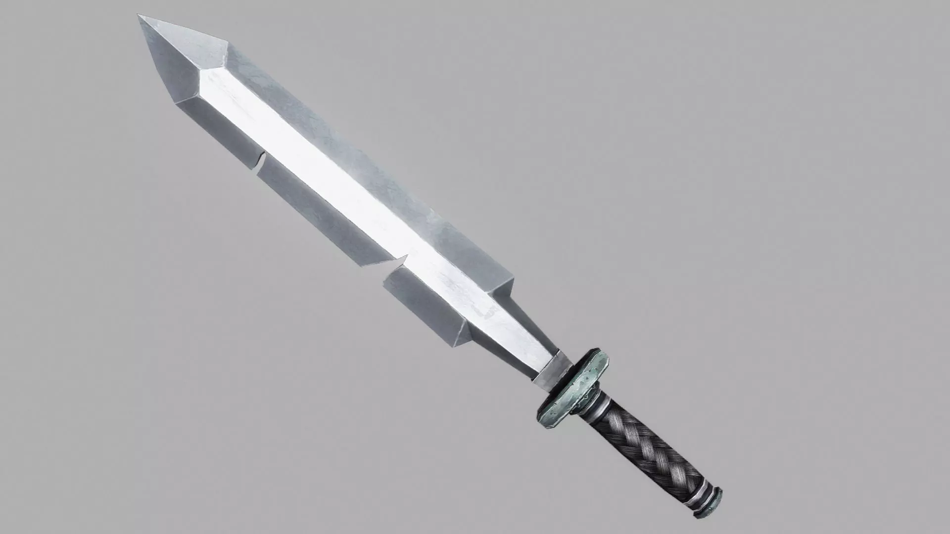 Sword Low-poly 3D model_0