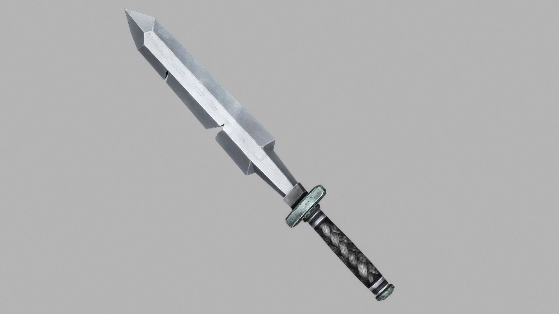 Sword Low-poly 3D model_2
