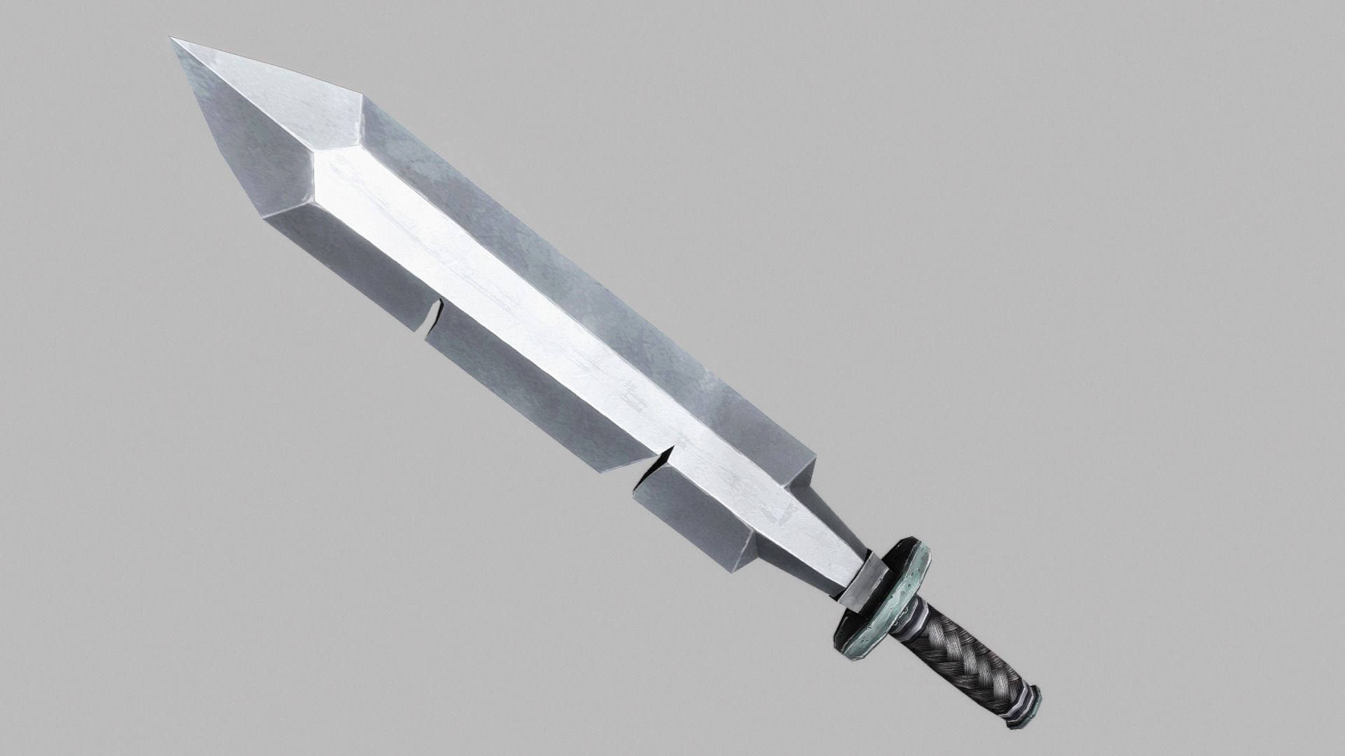Sword Low-poly 3D model_1