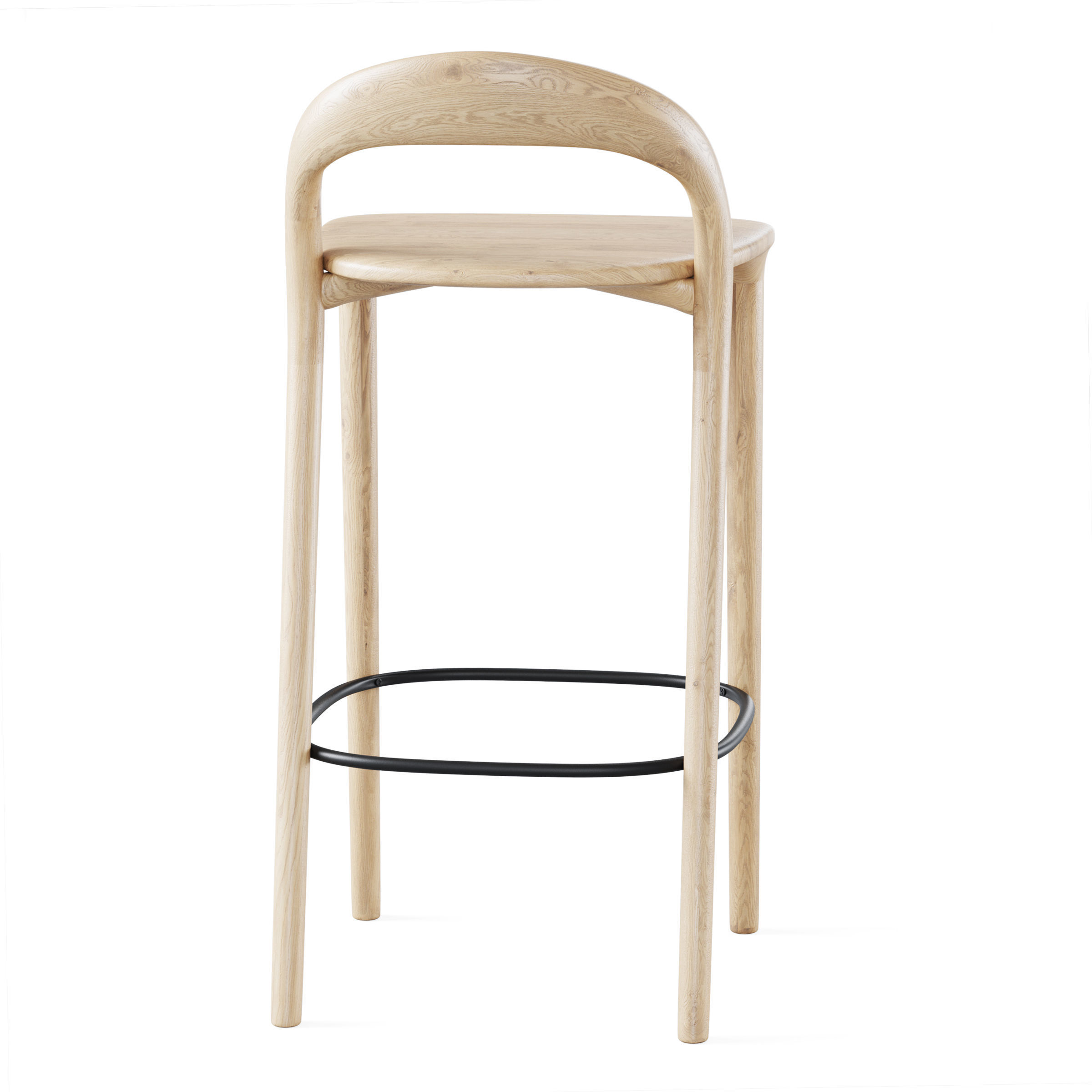 Bar stool Lugano 3D model_2