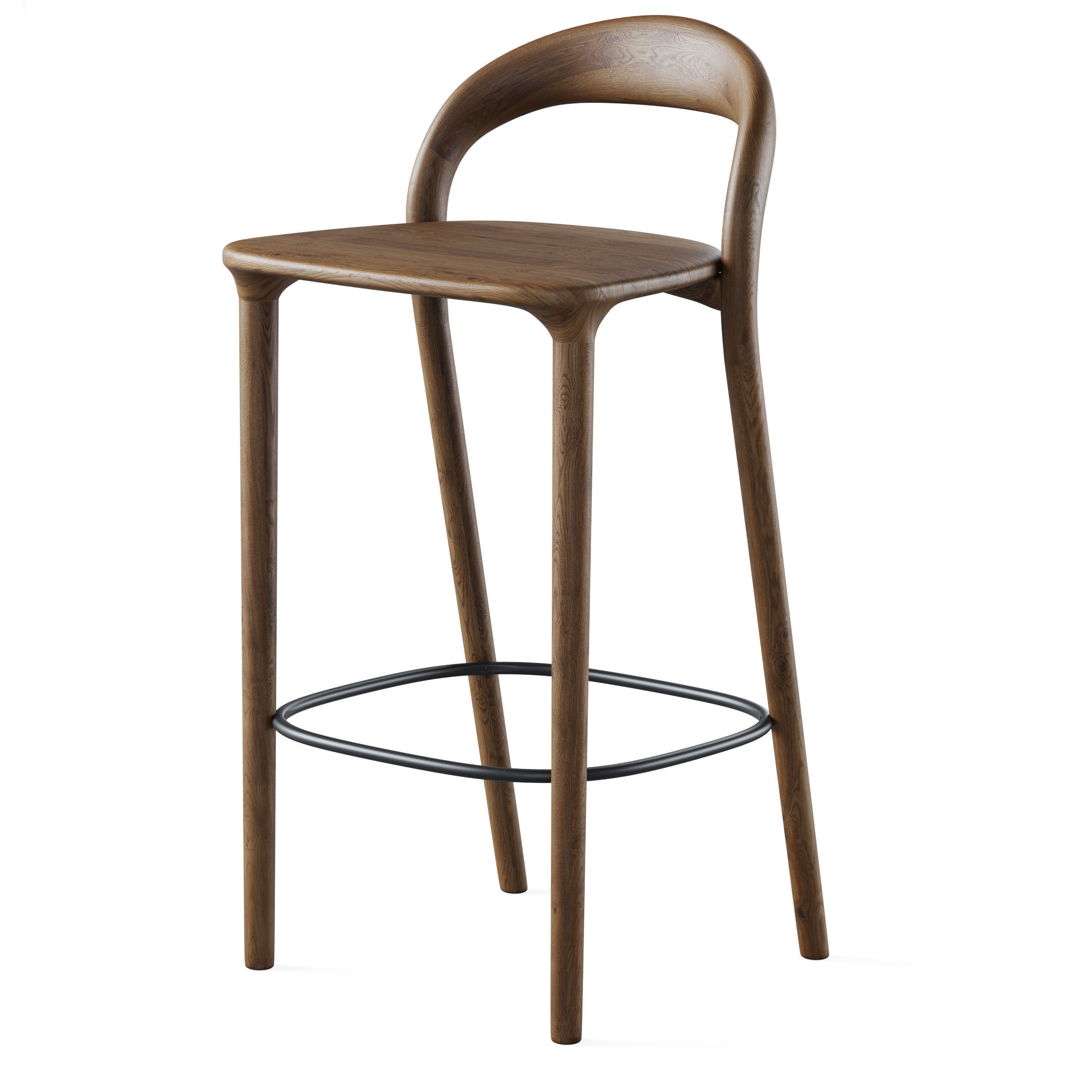 Bar stool Lugano 3D model_1