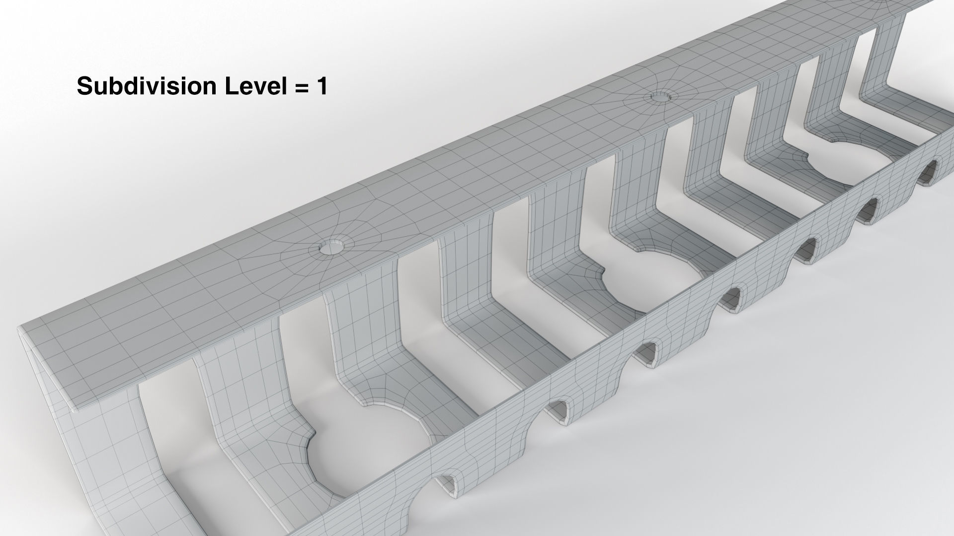 Desk Cable Duct Low-poly 3D model_6