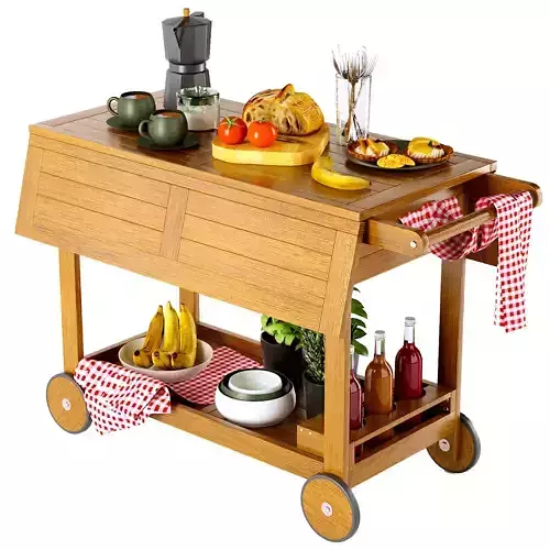 Multifunctional serving table Garden La redoute 3D model