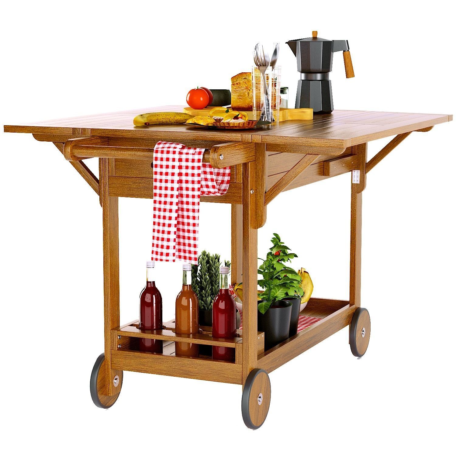 Multifunctional serving table Garden La redoute 3D model_2