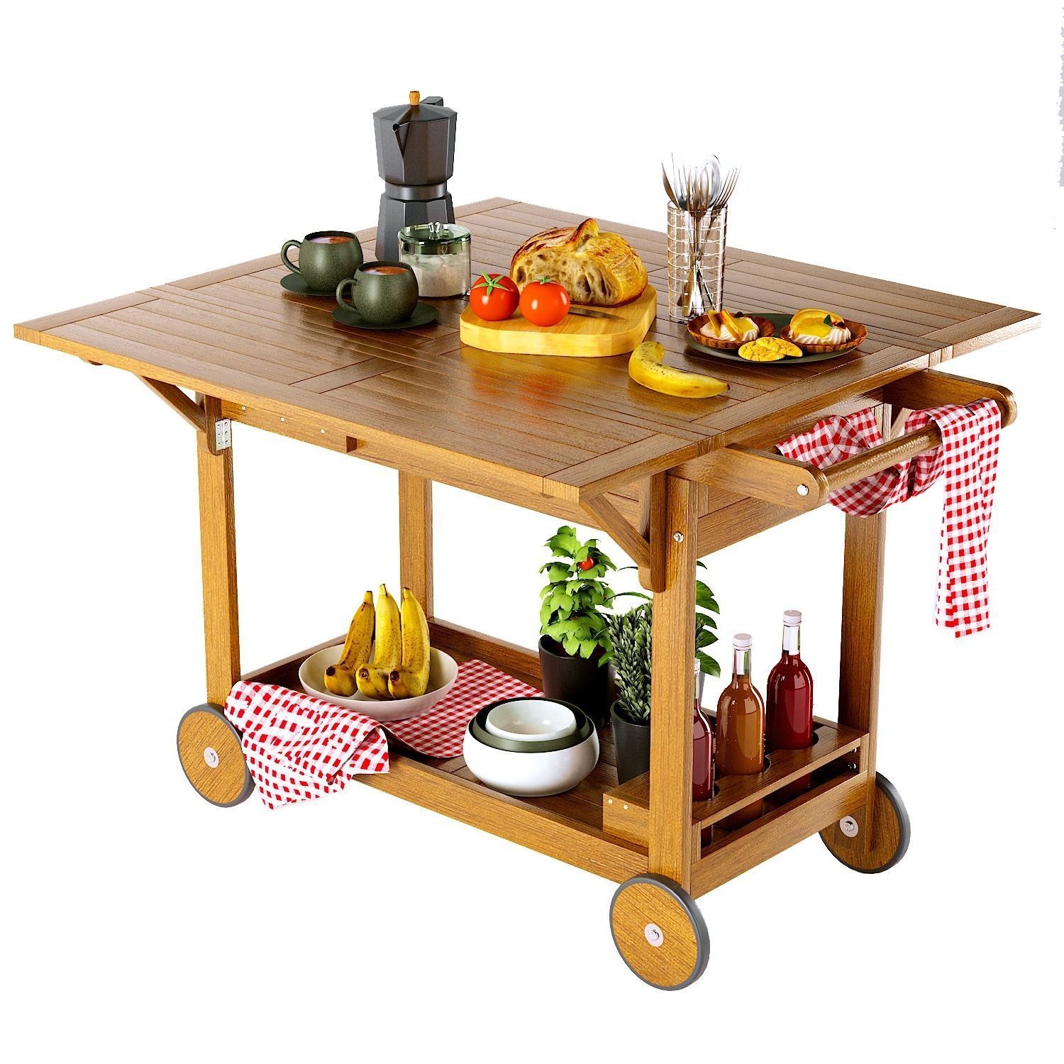 Multifunctional serving table Garden La redoute 3D model_3