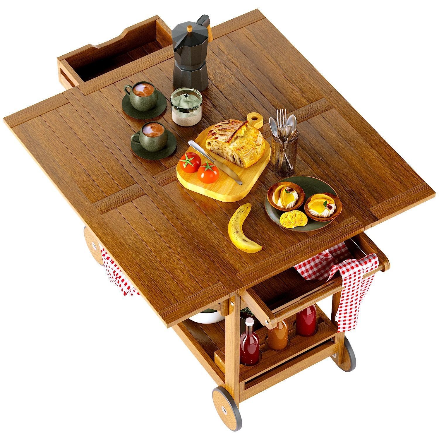 Multifunctional serving table Garden La redoute 3D model_4