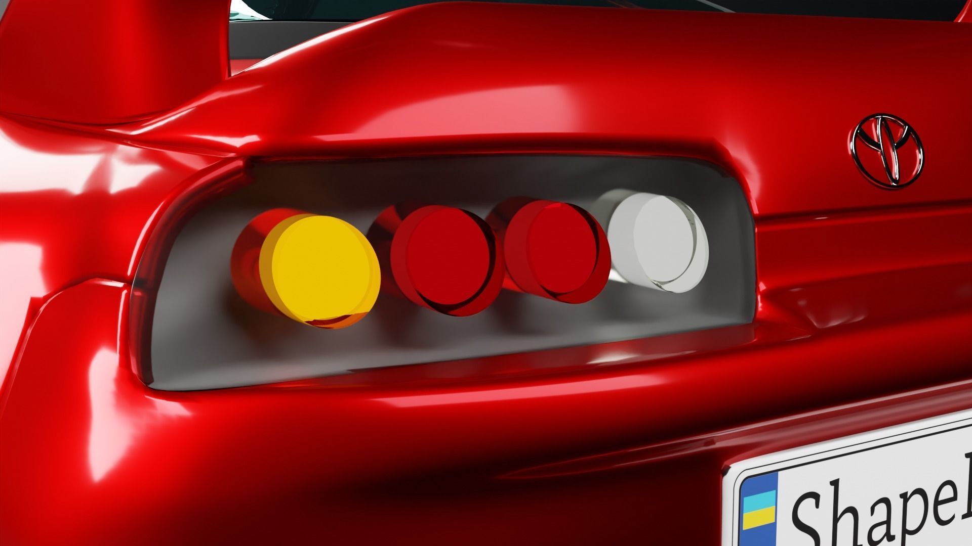 Toyota Supra mk4 3D model 3D model_9