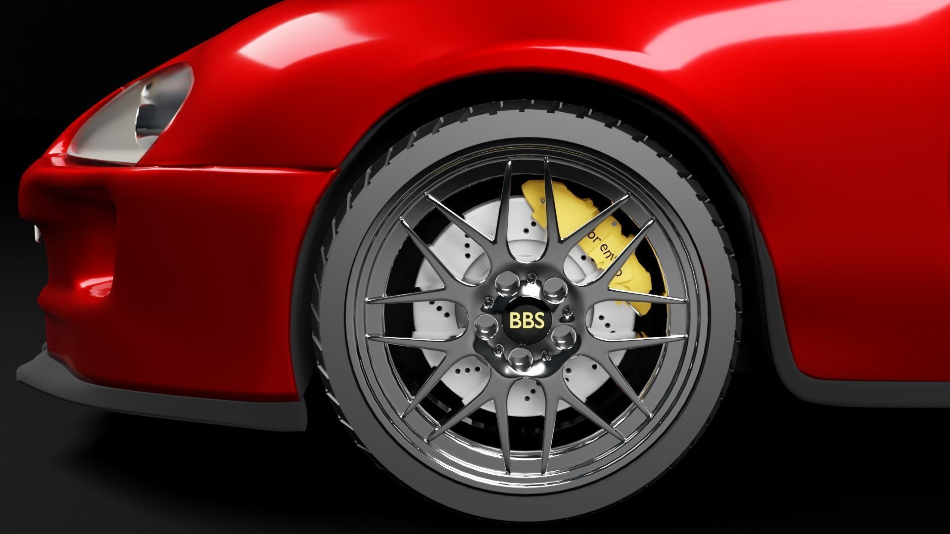 Toyota Supra mk4 3D model 3D model_3