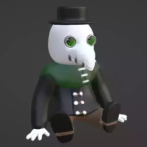 Plague Doctor Bookend