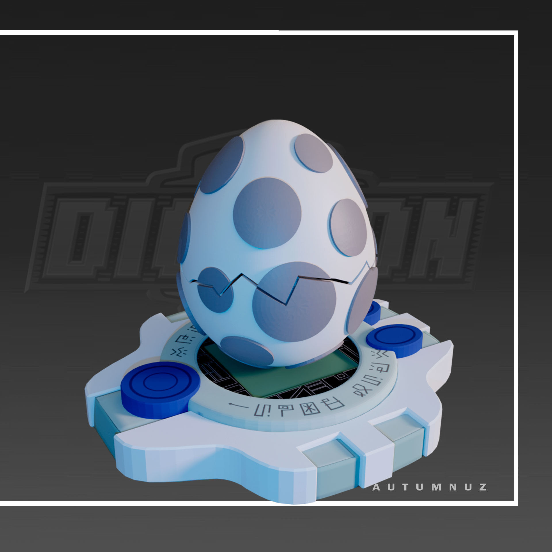 DIGIEGGS DIGIMON SET x8 3D print model_4