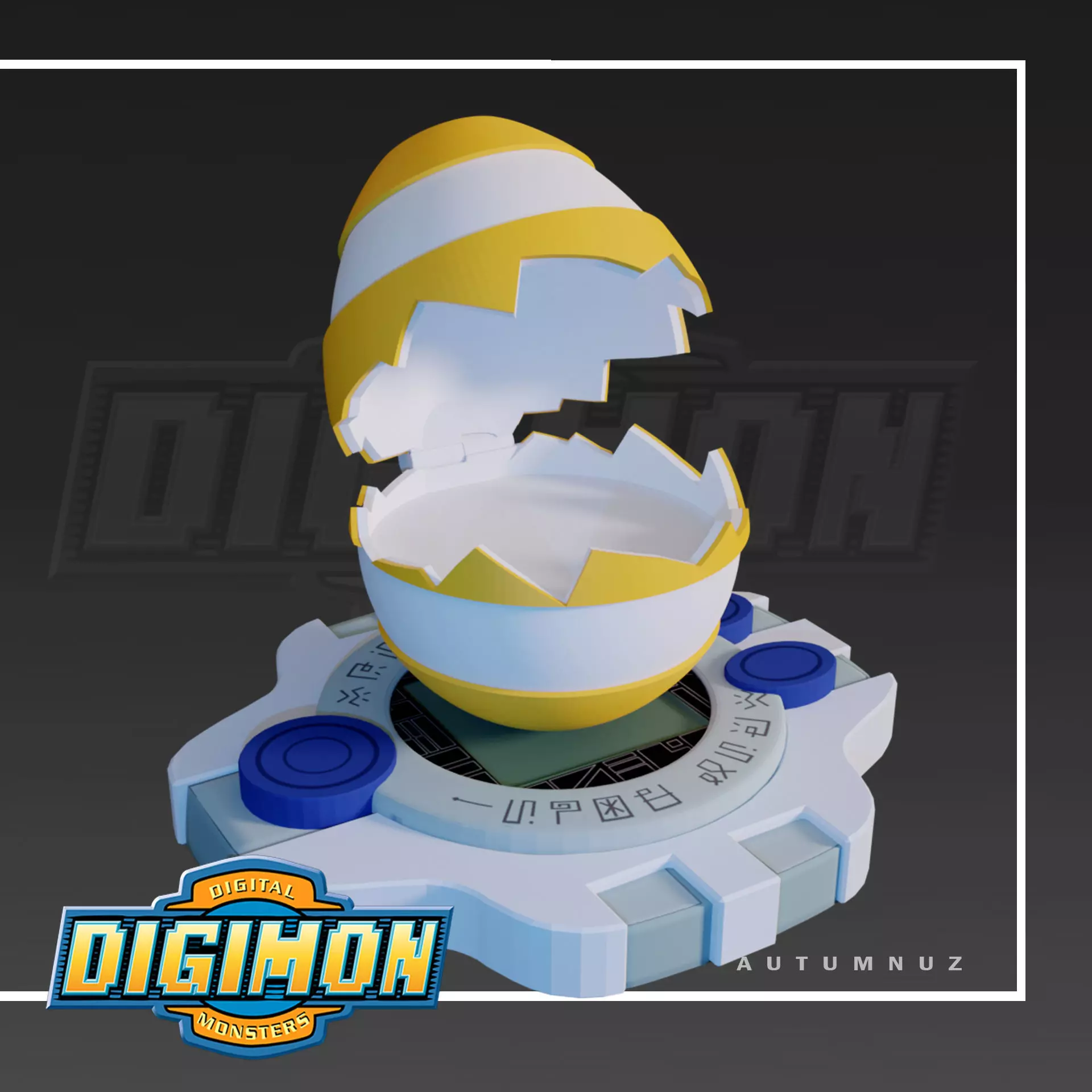 DIGIEGGS DIGIMON SET x8 3D print model_0
