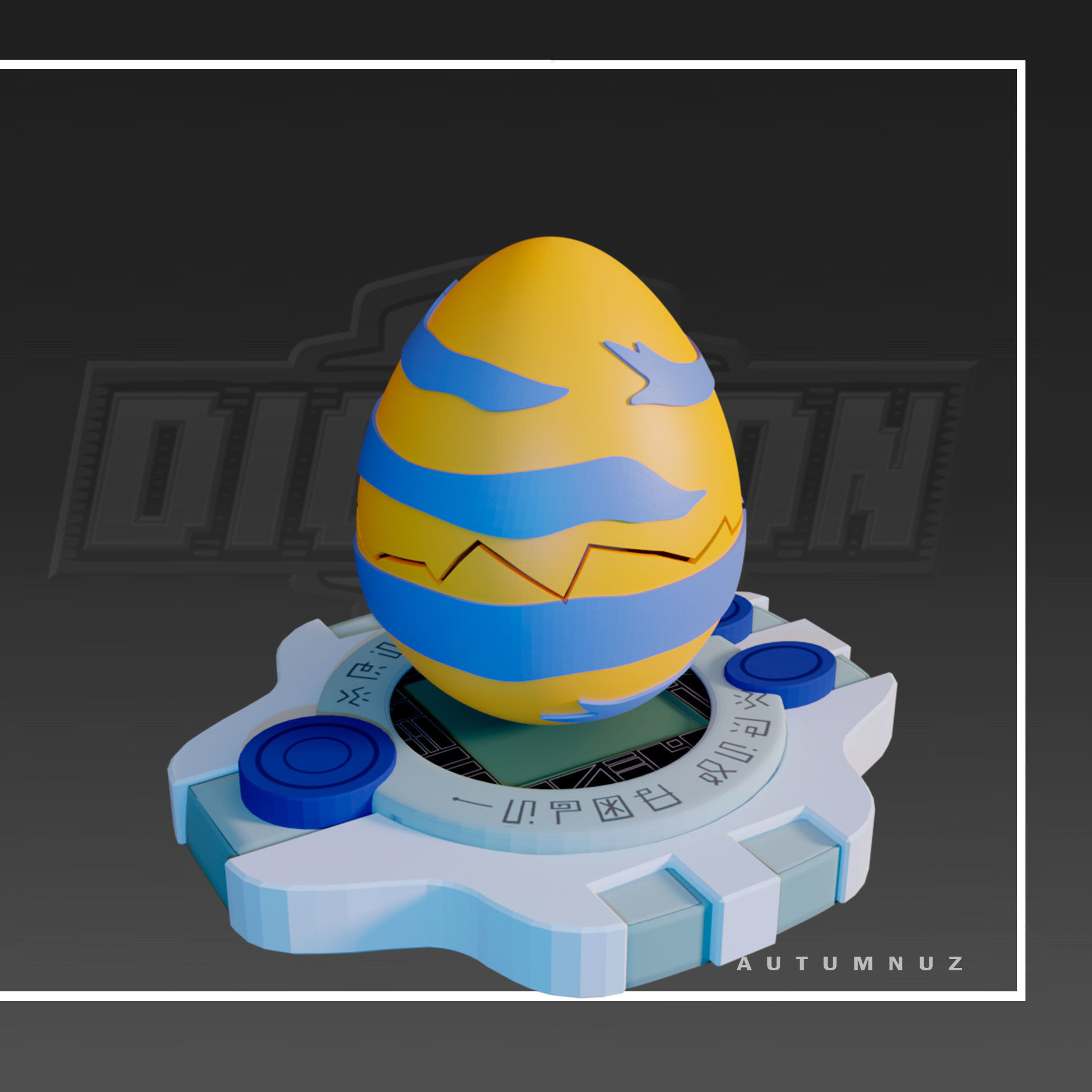 DIGIEGGS DIGIMON SET x8 3D print model_9