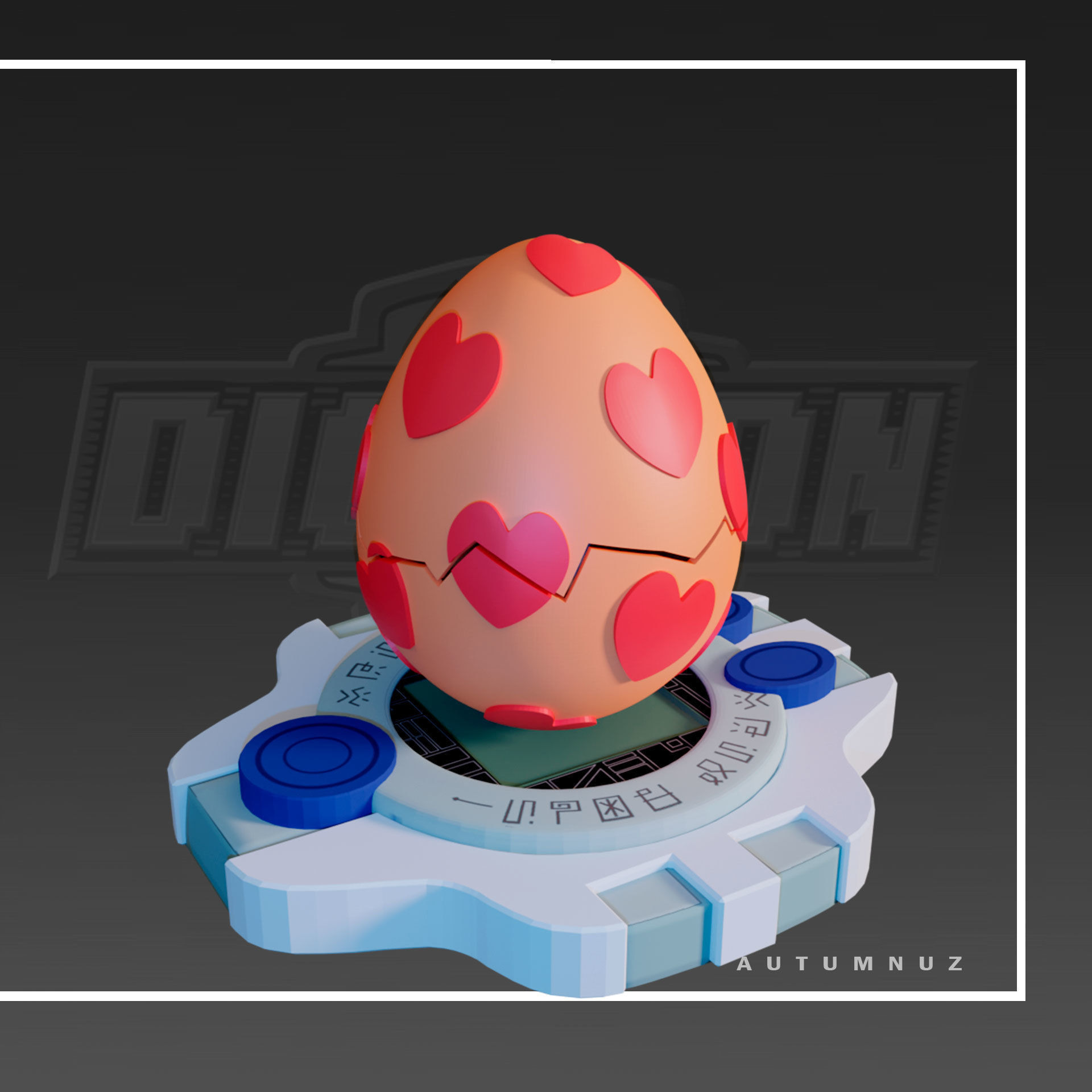 DIGIEGGS DIGIMON SET x8 3D print model_6