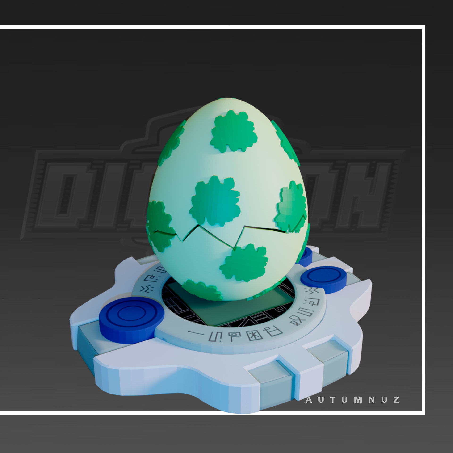 DIGIEGGS DIGIMON SET x8 3D print model_8