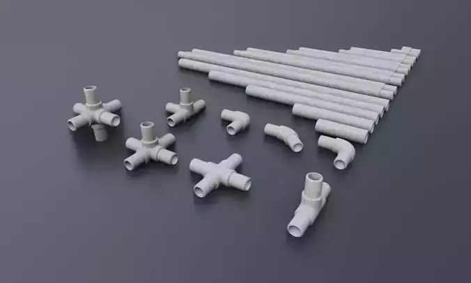 Plastic Water Pipes kitbash