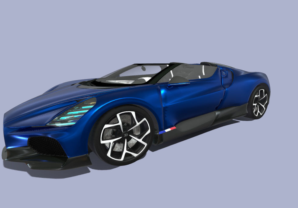 Bugatti mistral 3D model_8